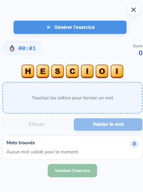 Kogitia — Exercices interactifs